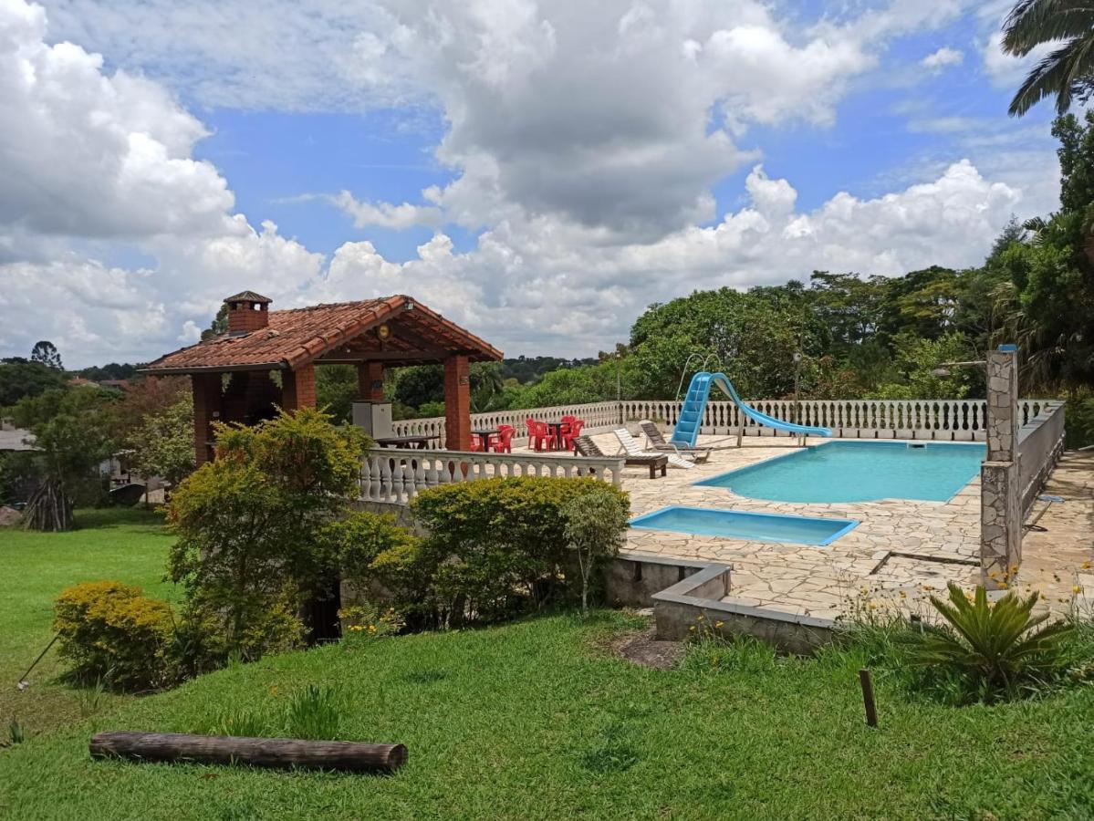 Chacara Em Ibiuna Sao Roque A 70Km De Sp Com Piscina E Wi-Fi Villa Exterior photo